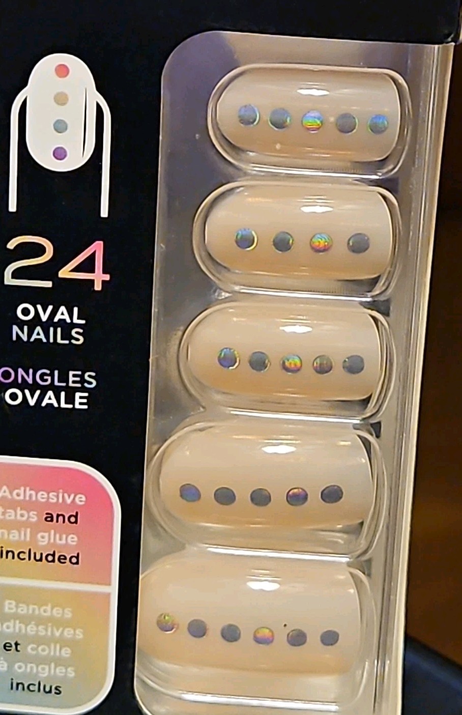 3-SALLY HANSEN-SALON EFFECTS-PERFECT MANICURE-PRIDE-OVAL-BI/TRANS/QUEER-NEW!