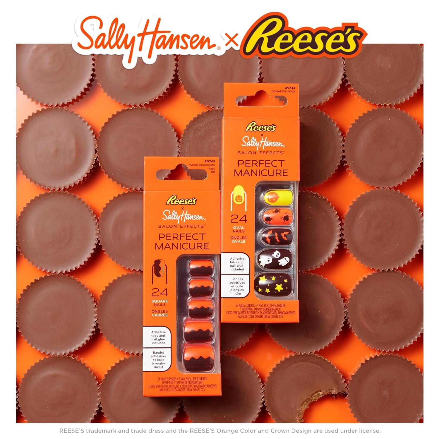 Sally Hansen Salon Effects Perfect Manicure Press-On Nails, When Chocolate Met P