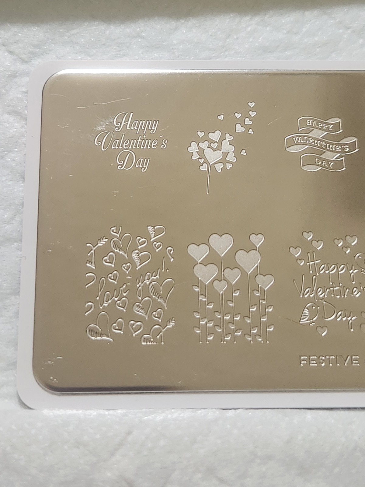 MoYou London Nail Stamping Plate – Festive 19 Valentine’s Day, Love