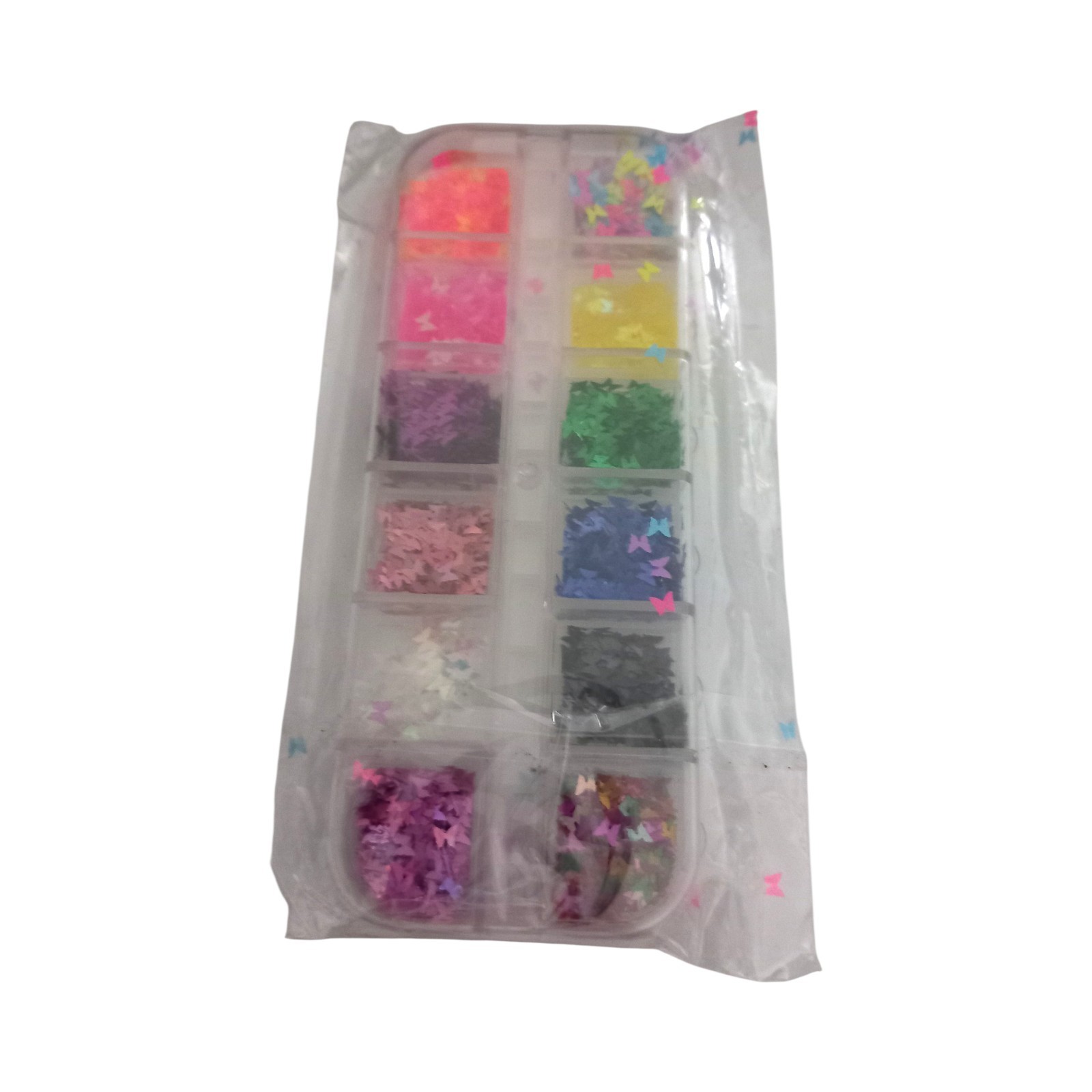 Butterfly Nail Art Sequins Set Multicolour Glitter Sprinkles Craft/Resin