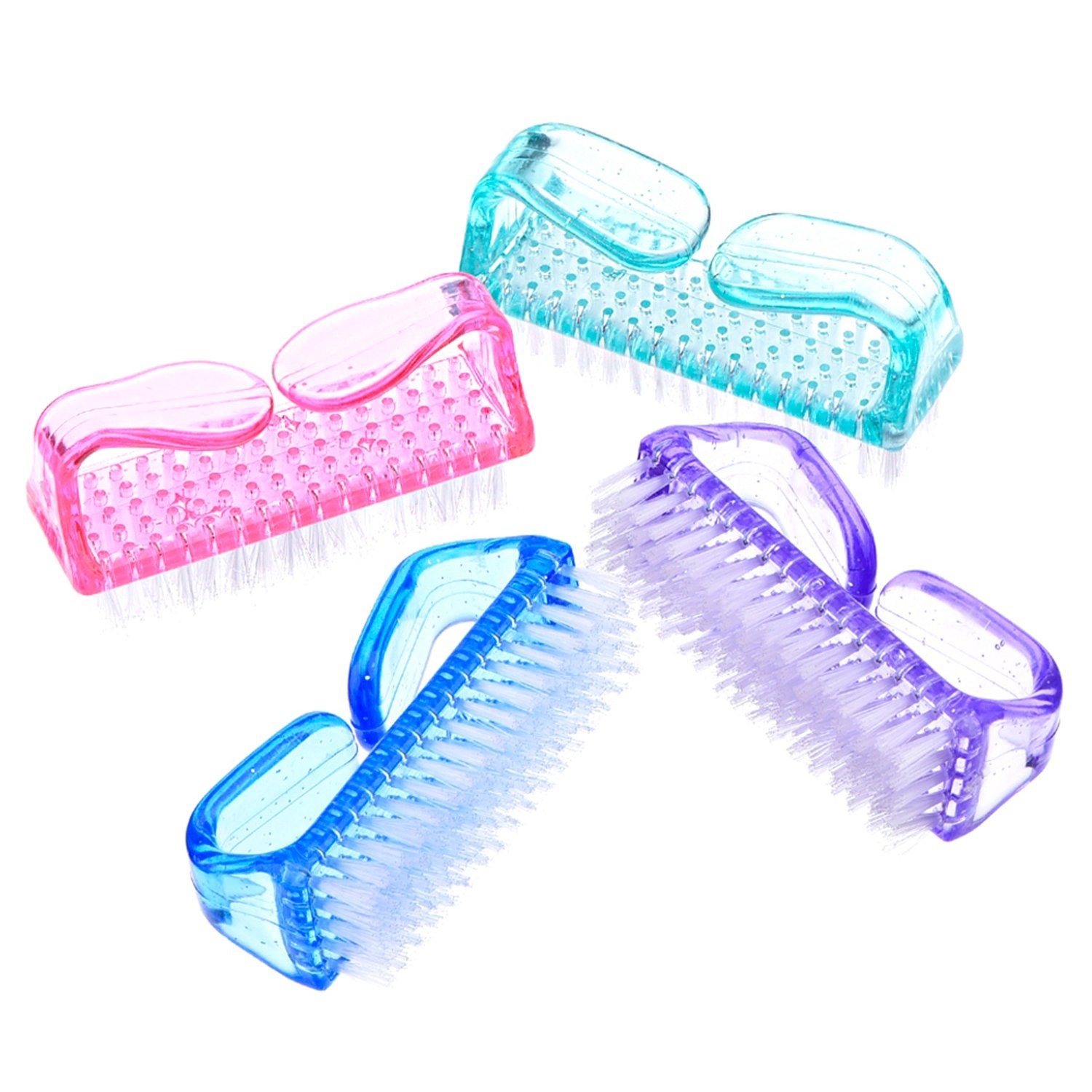 Multi-Color Nail Cleaning Brushes Set with Comfortable Grip for Personal Care