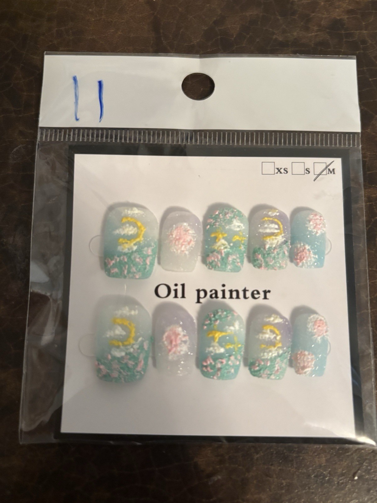 Homemade Assorted Size Medium Press On Nail Lot