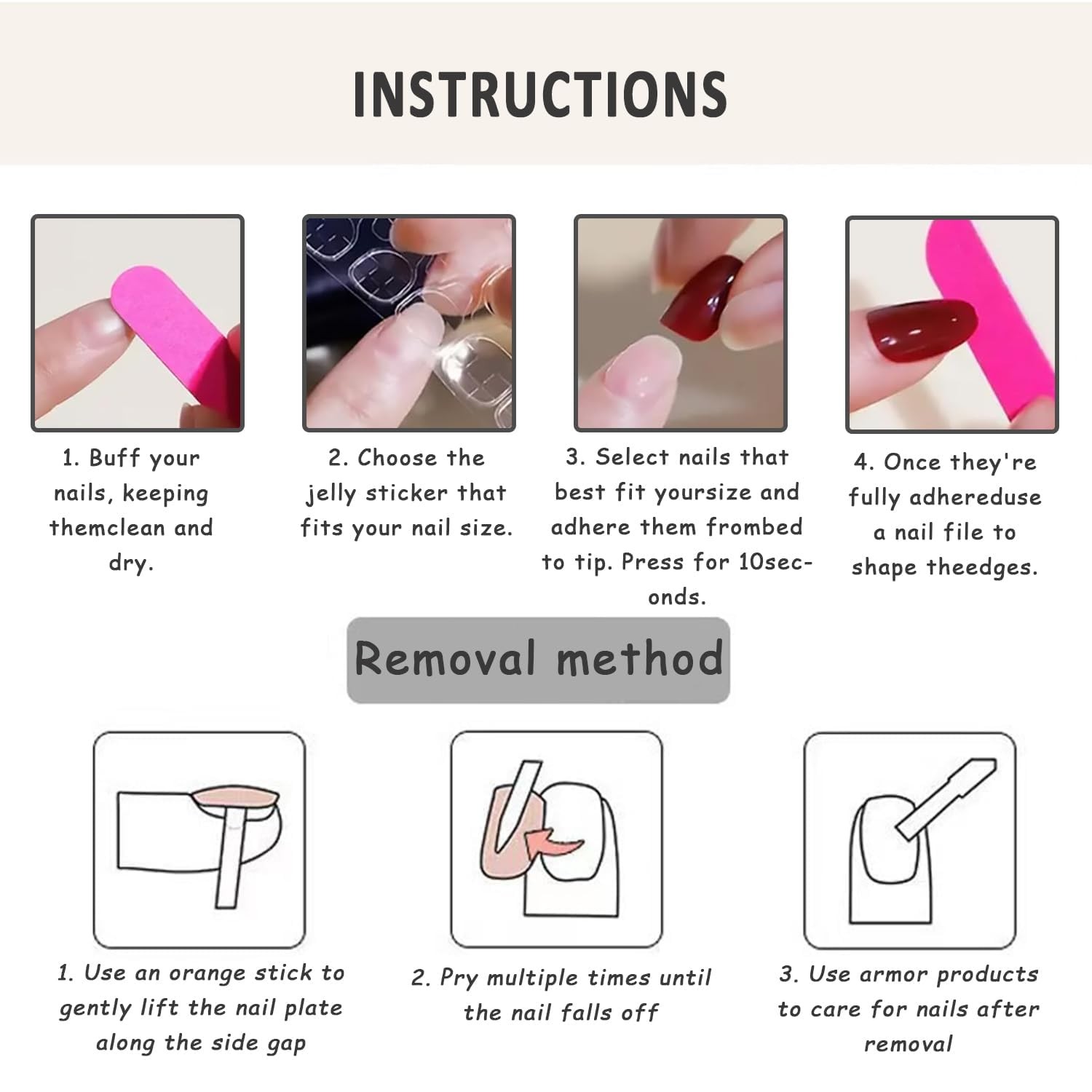 Pink Press on Nails Short Square Fake Nails with Yellow Flower Design Pink Fl…