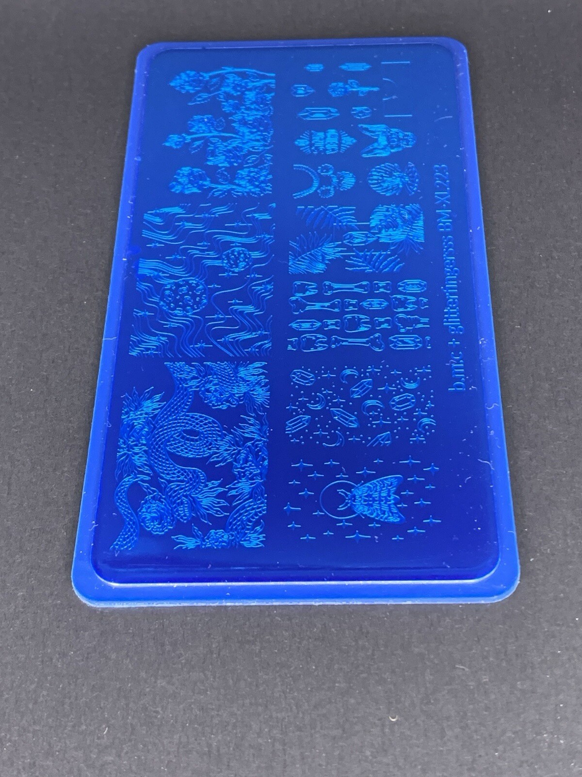 Maniology Bundle Monster BMC Glitterfingersss BM-XL223 Collab Nail Stamp Plate