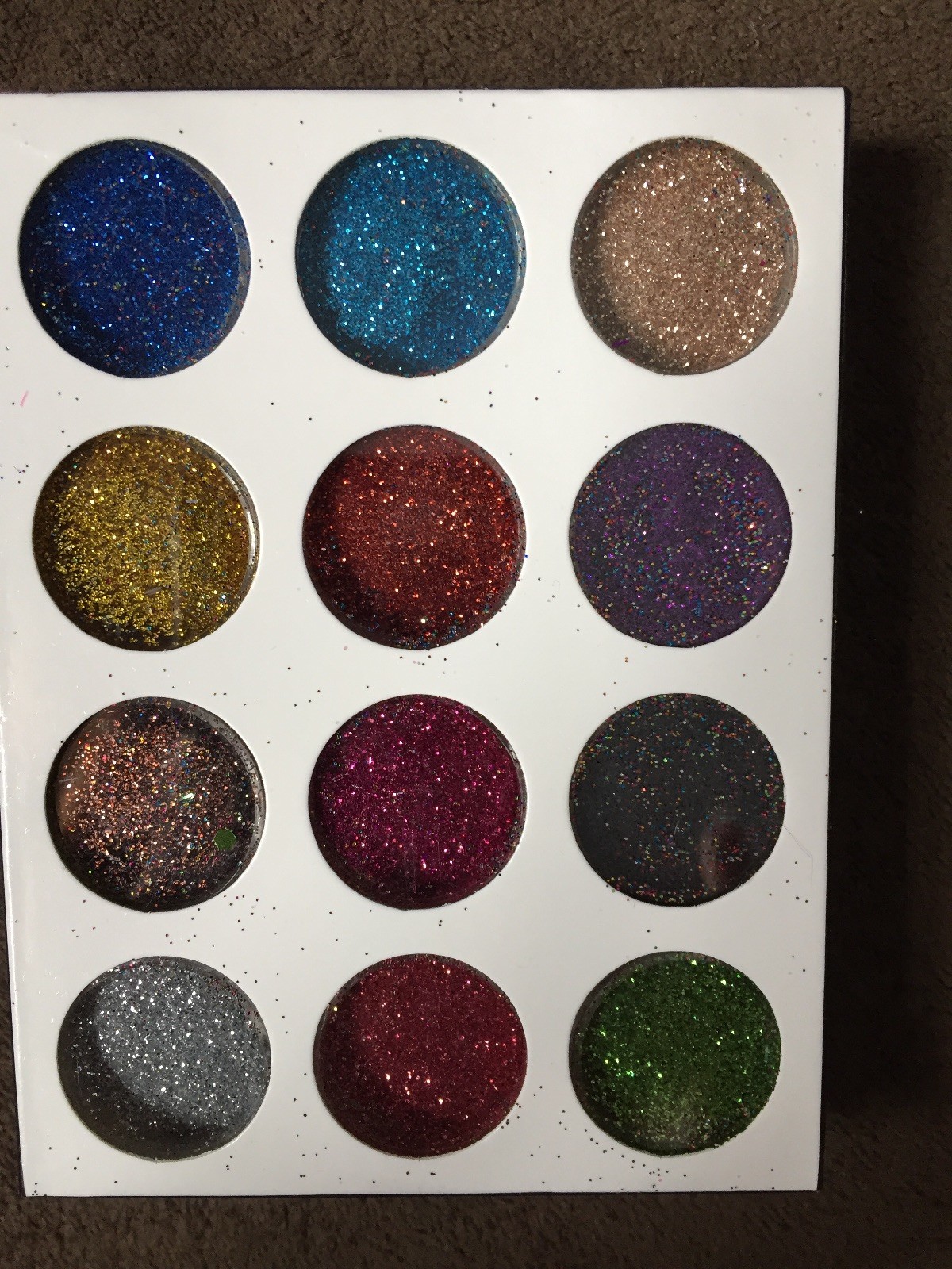 Coscelia Nail Glitter Pkg Of 12 Colors