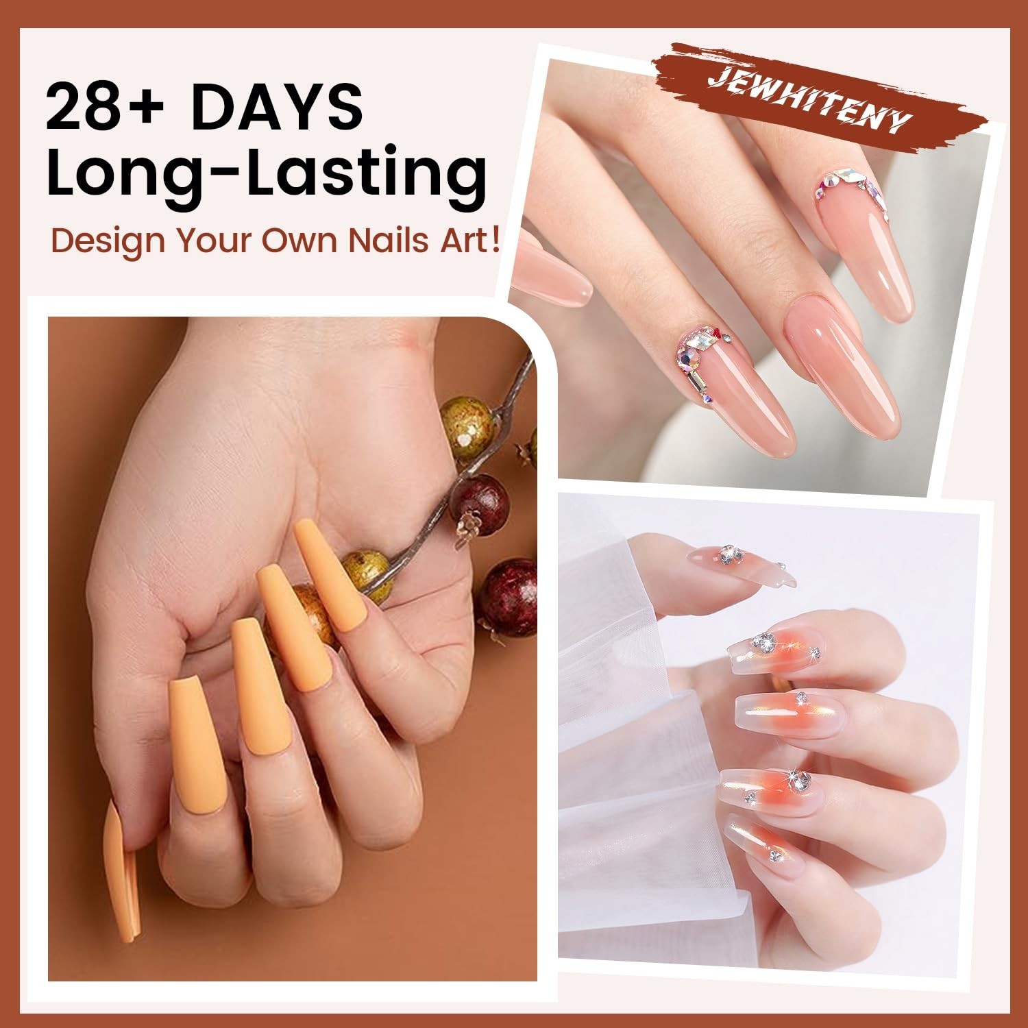 All-in-One 14 Color Poly Gel Nail Kit with Drill & Lamp – Effortless Nail Art