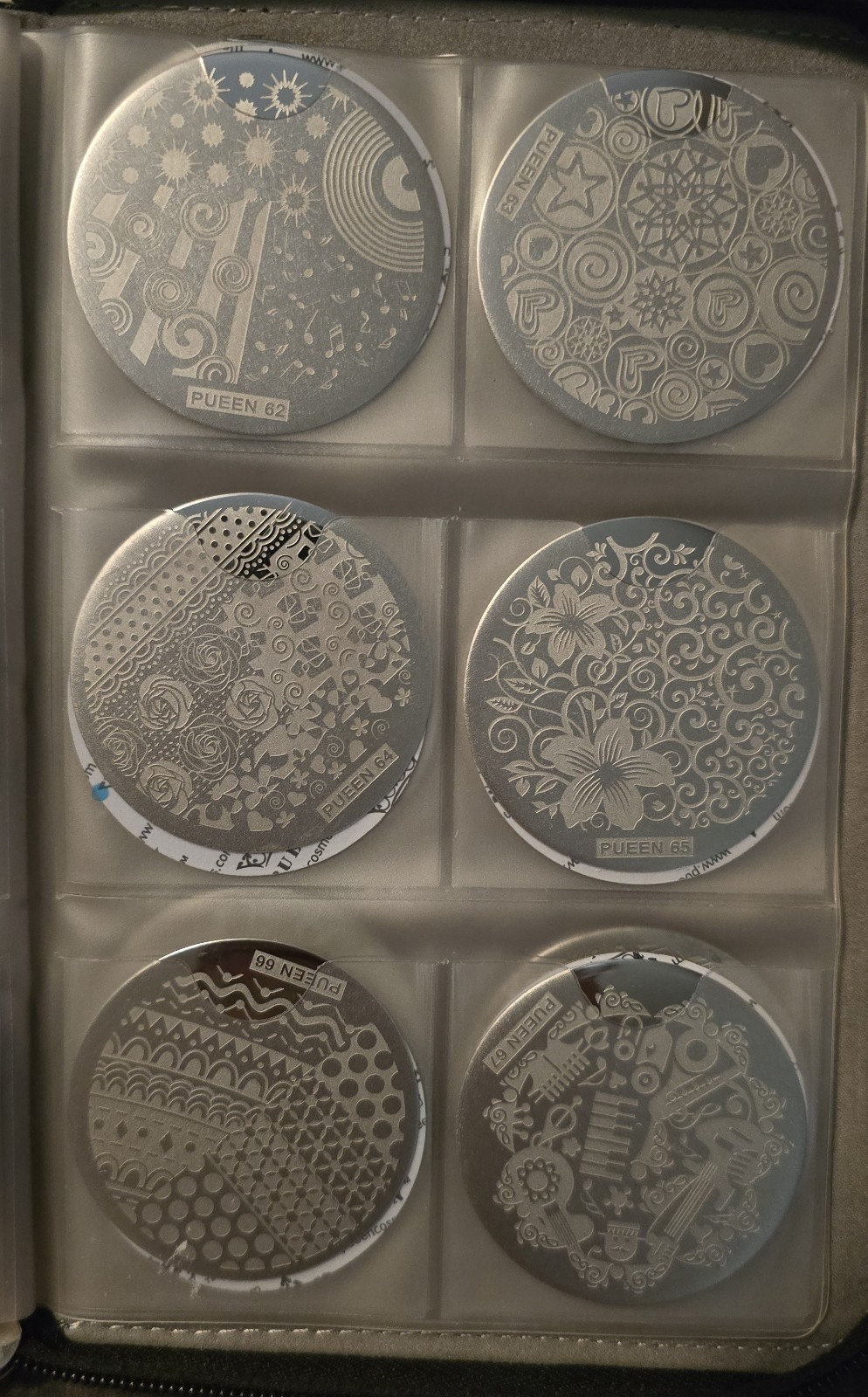 Bundle Monster Maniology B.M.C Nail Stamp Square Plates W/ Storage Binder Lot