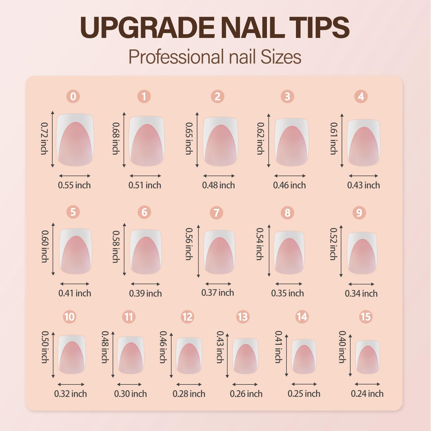 Deep French Gel Nail Tips, 150Pcs Short Square Nail Tips, Pink Soft Gel French T