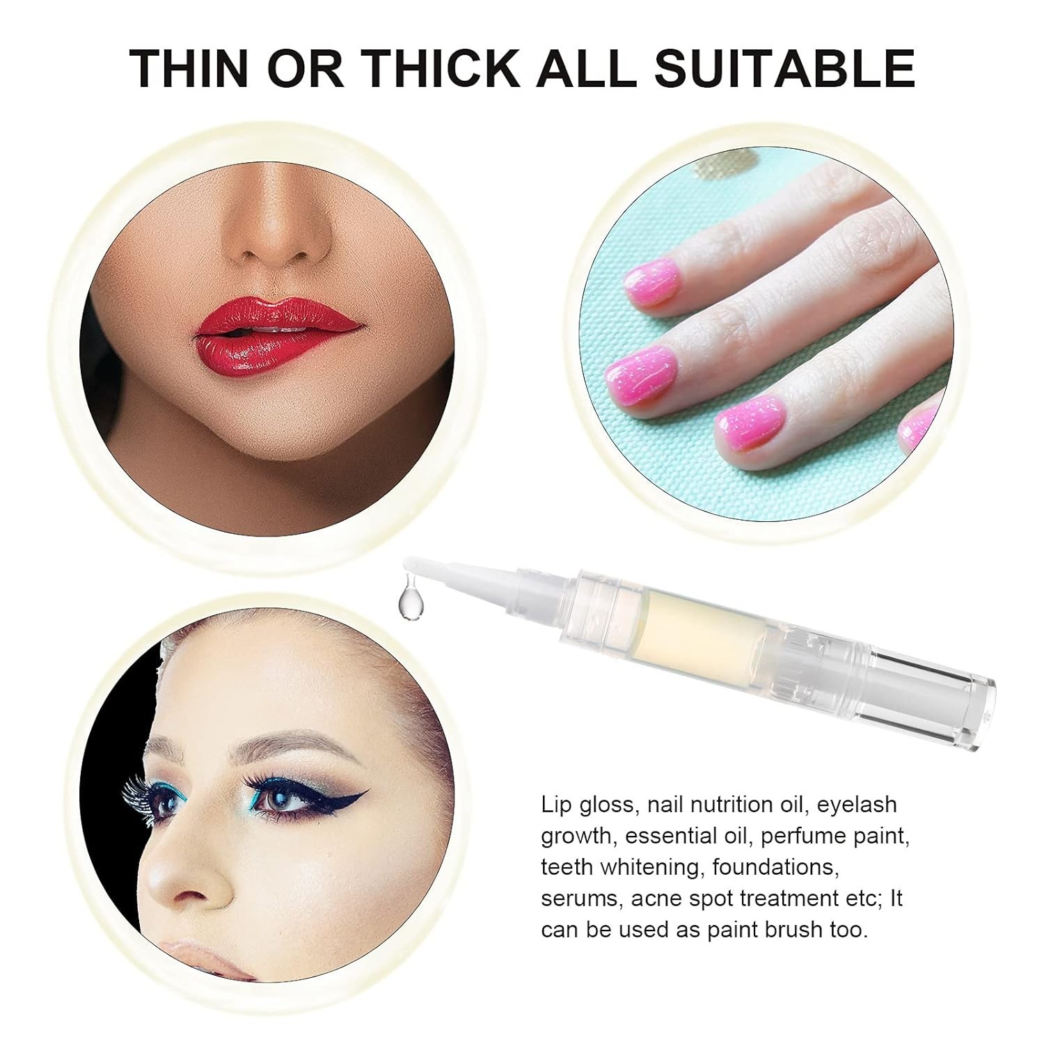 Empty 5ml Cuticle Oil and Eyelash Growth Pens – Ideal for On-the-Go Beauty