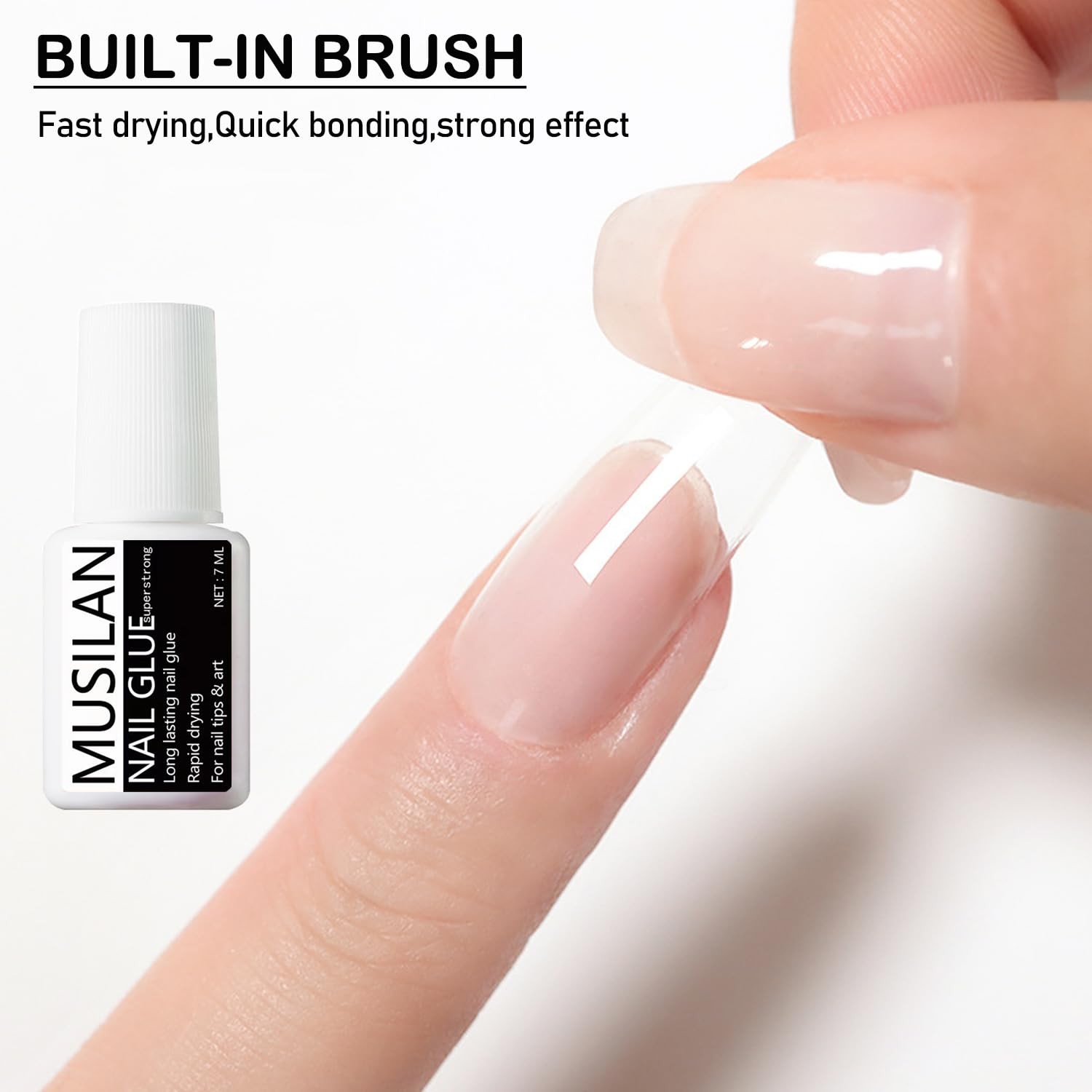 Nail Glue for Press On Nails, Professional Nail Tip Glue, Super Strong Nail G…