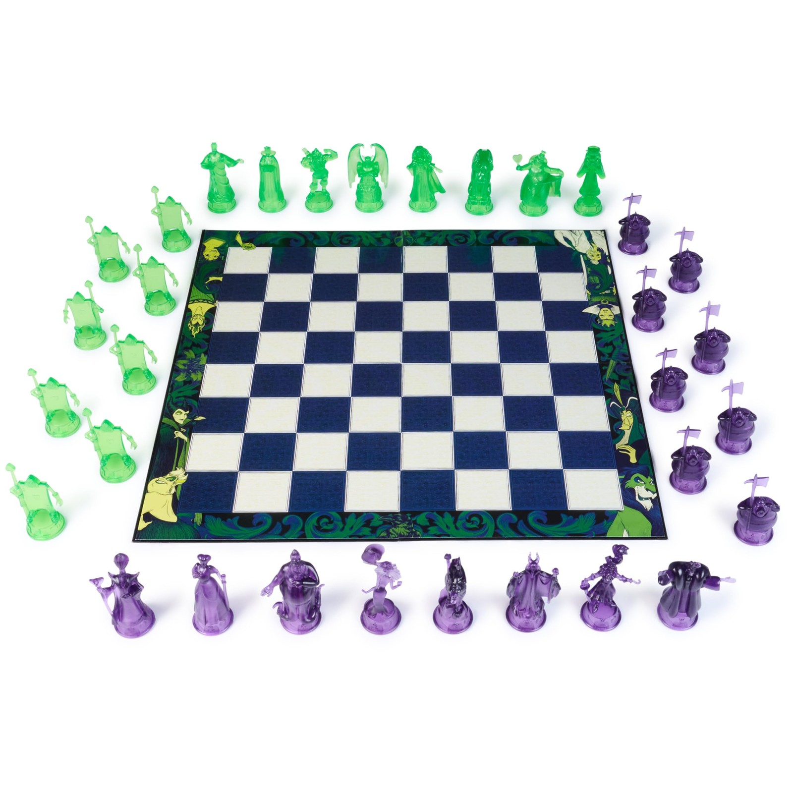 Spin Master Games, Disney Villains Chess Set for Adults & One Size, Green