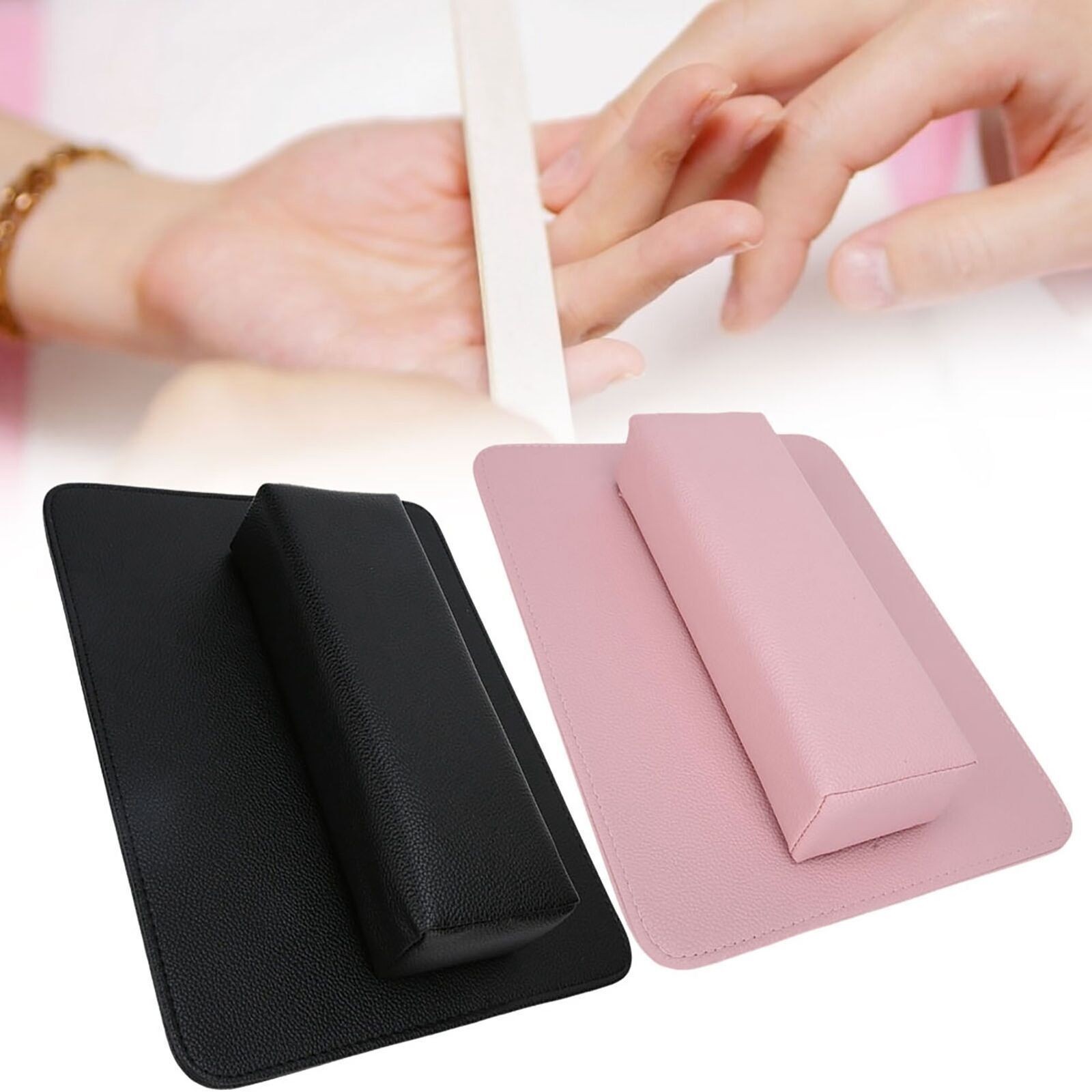 Soft Nail Art Beauty Salon Hand Pillow Arm Rest Holder Cushion Mat Set Manicure
