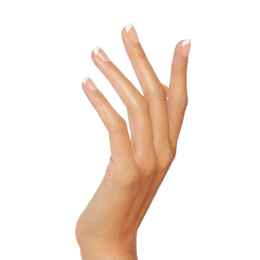 KISS Salon Acrylic French Nails Short Square Nude Power Play Press-On Kit