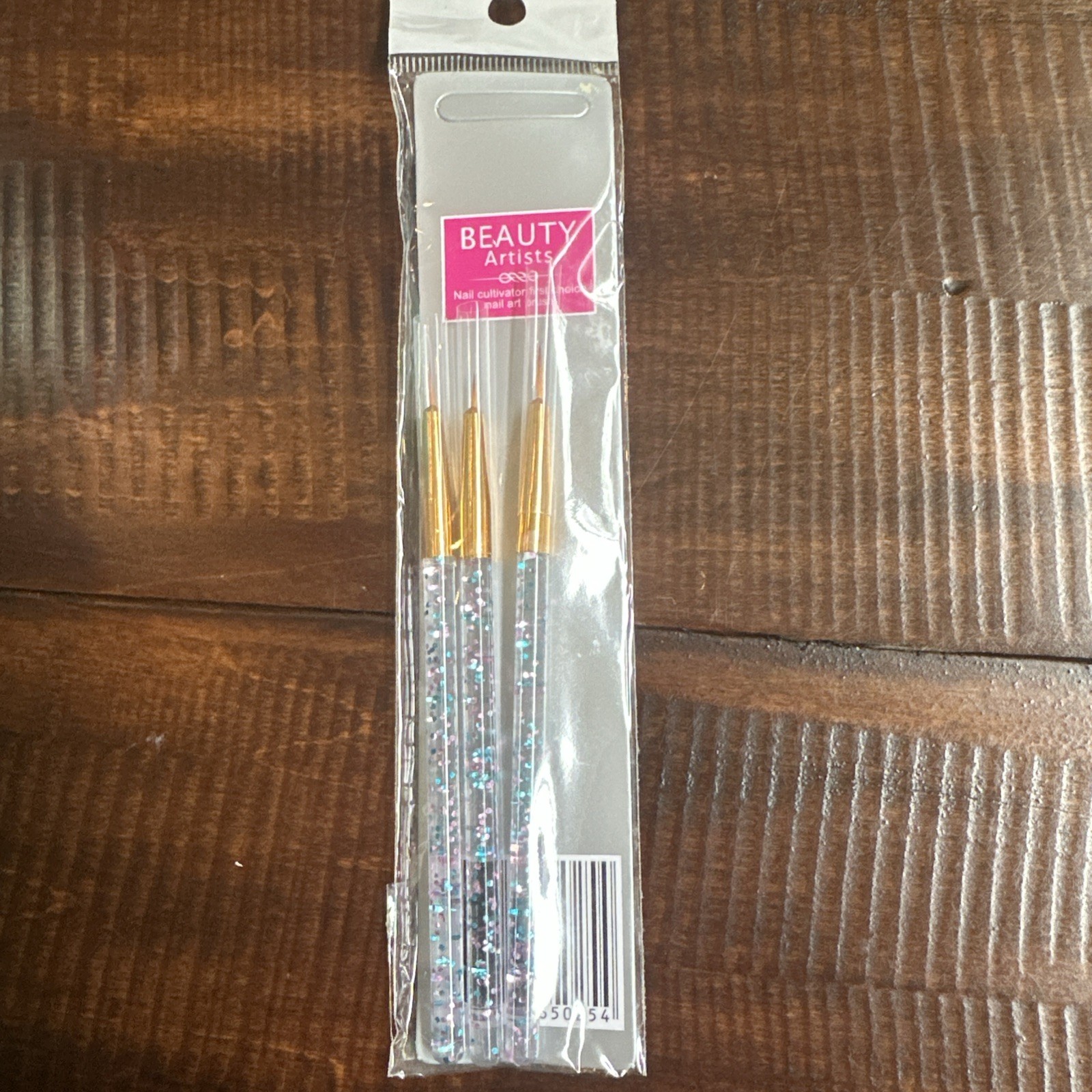 Beauty Artists 3 Piece Nail Art Brush Set, Assorted Sizes