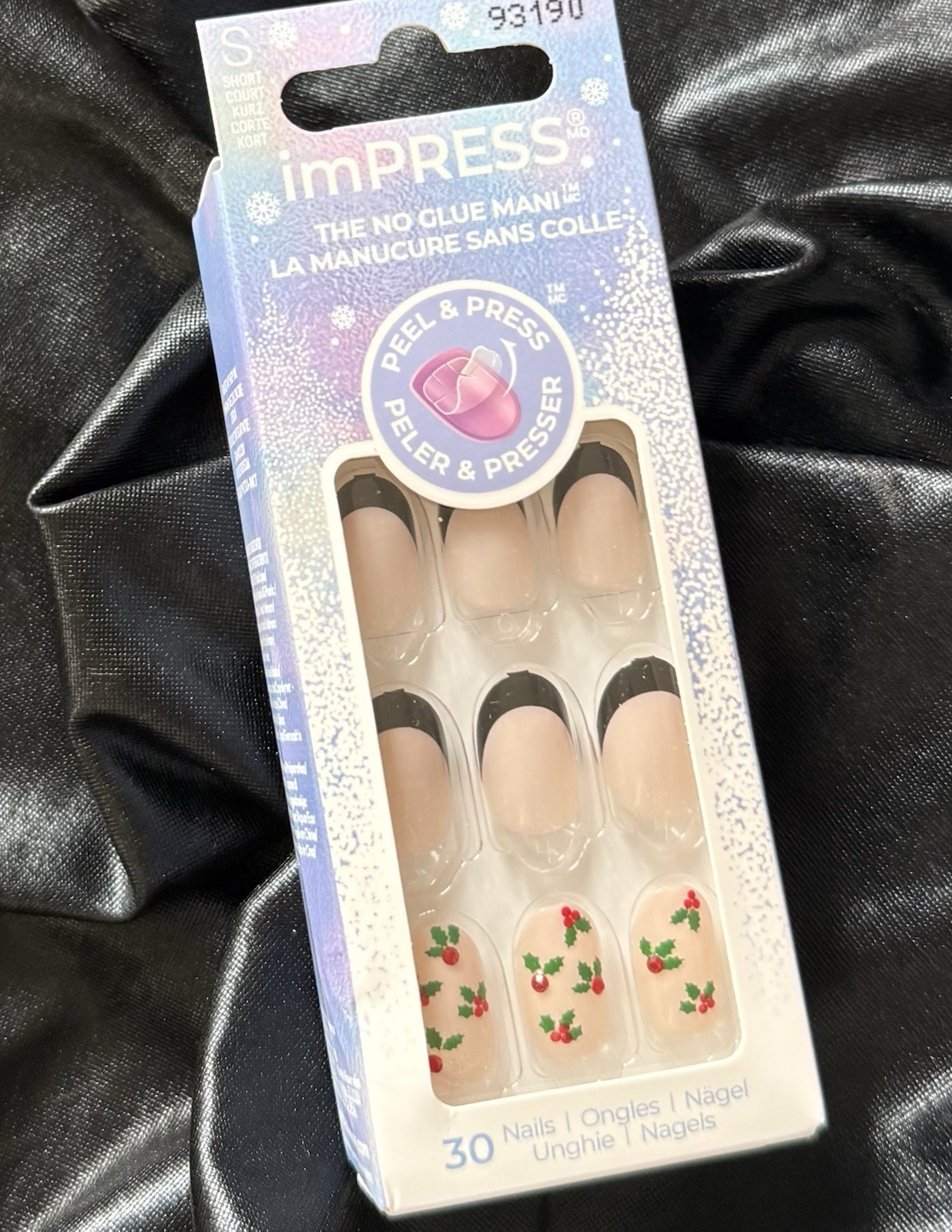 ImPRESS Press On Nails, The No Glue Mani Christmas Holly~Includes Free Gifts🎁