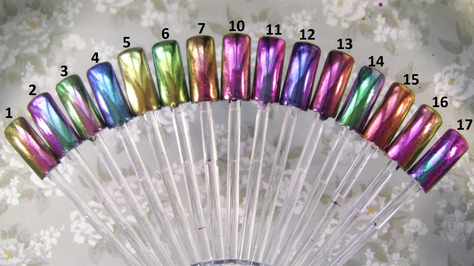 Duochrome Mirror Flakes Chameleon Multi Chrome Powder Nails art Galaxy Shifting