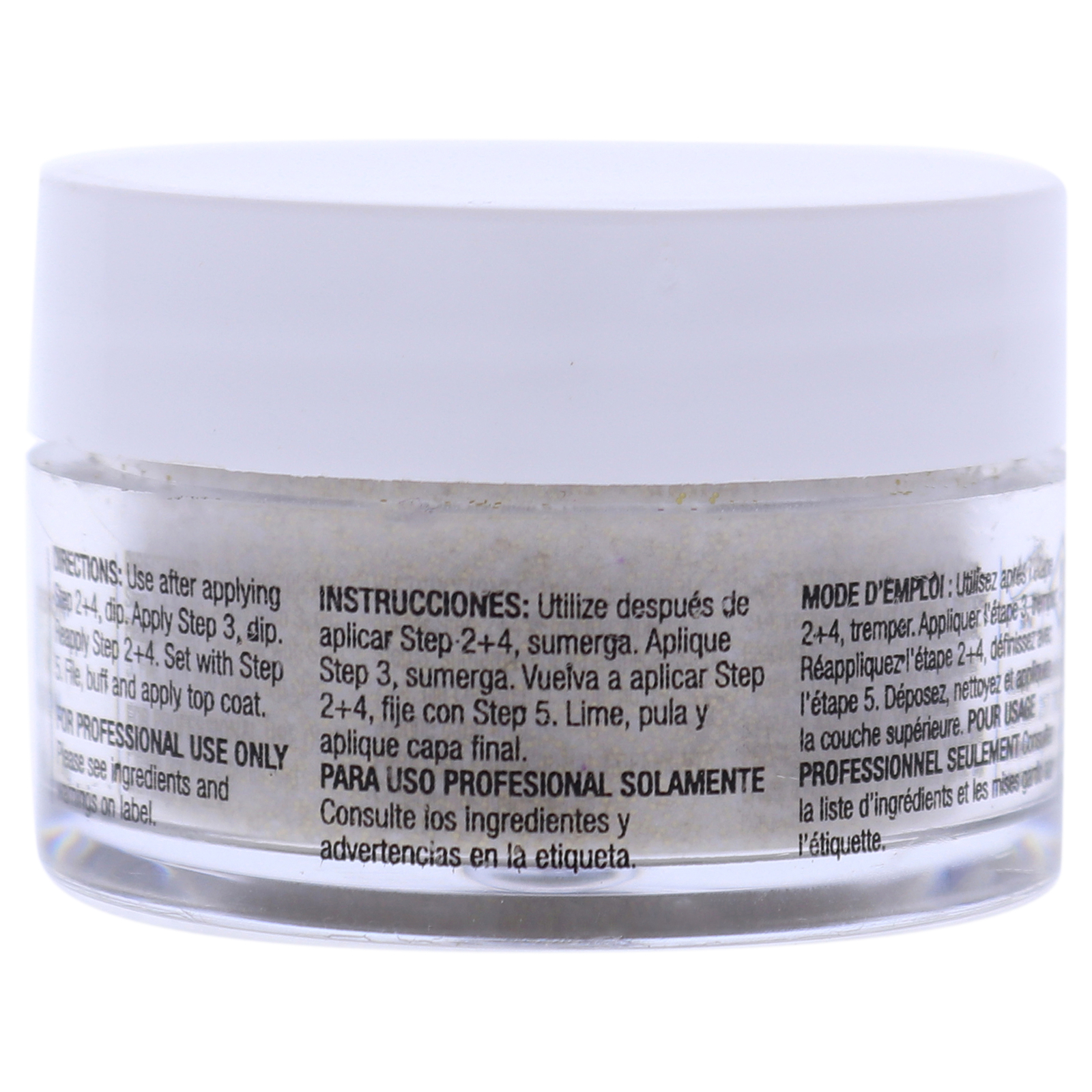 Cuccio Pro Powder Polish Nail Colour Dip System – Gold With Rimbow Mica – 0.5 oz