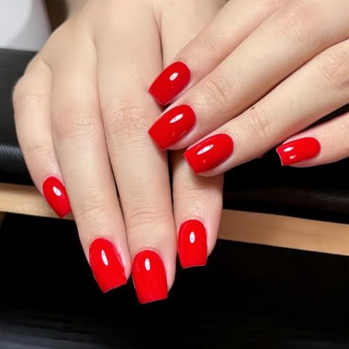 Red Nail Polish, 12ml Classical Red Quick Dry Nail Lacquer for Nail Art