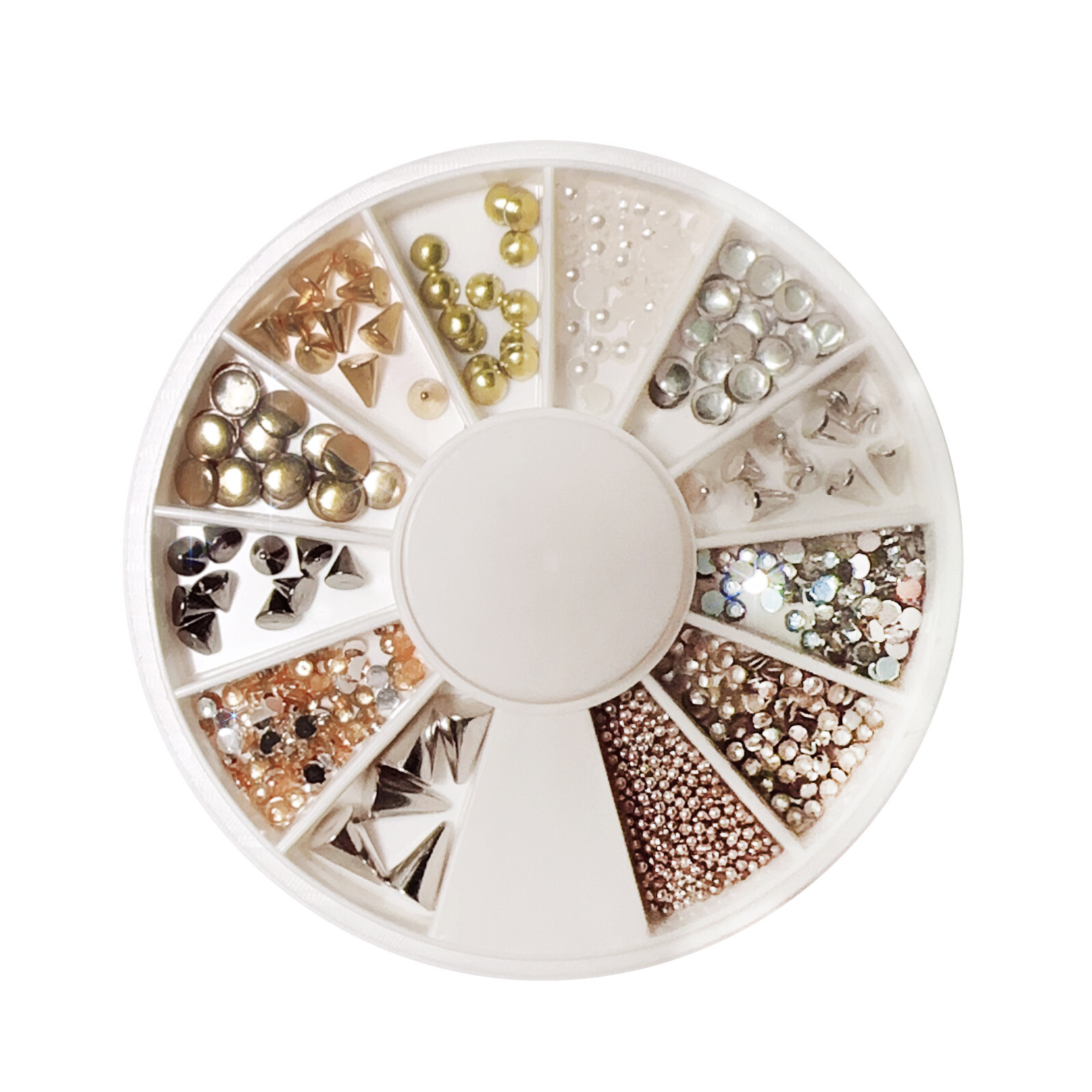 [DDP] Nail Art MIX Charm Metal Studs Rhinestones Tiny Punk Nail Art Decoration