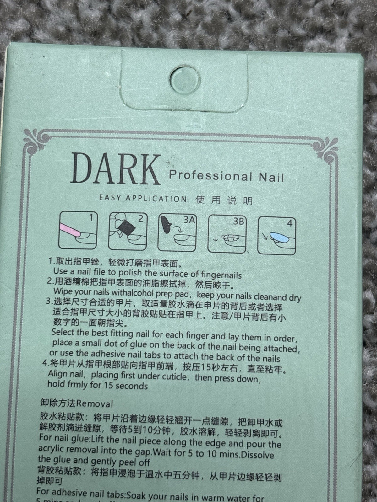 DARK Professional Nail DIY 24pc Press On Nails Set – Halloween Ghosts & Orange