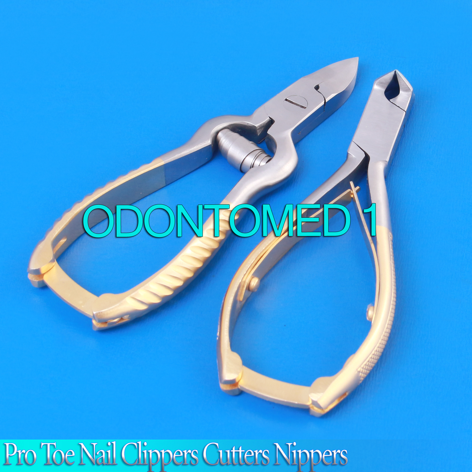 Pro Toe Nail Clippers Cutters Nippers Pedicure 2pc Set
