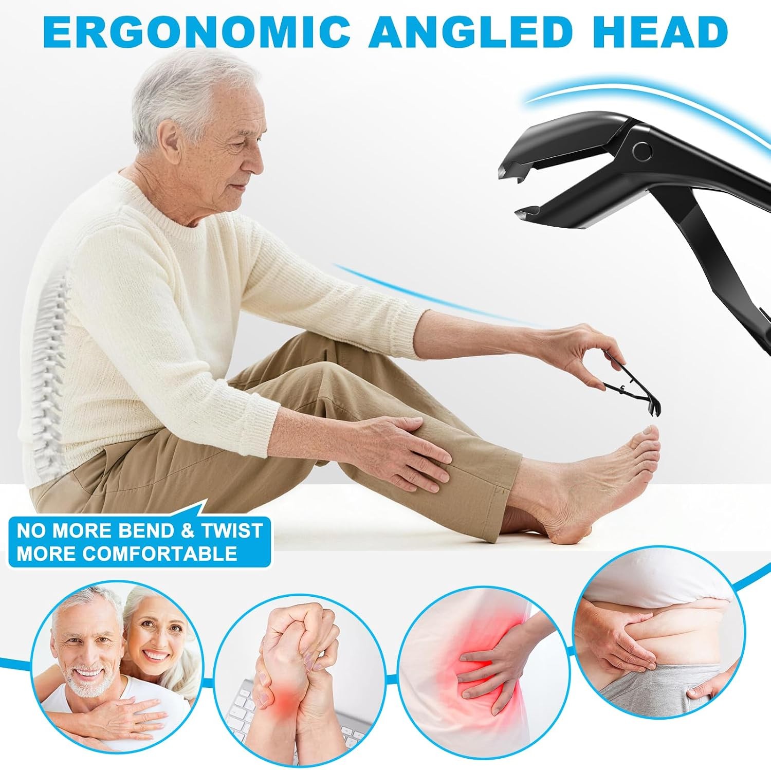 Toenail Clippers for Thick Nails, Seniors, Ingrown, Men, Women