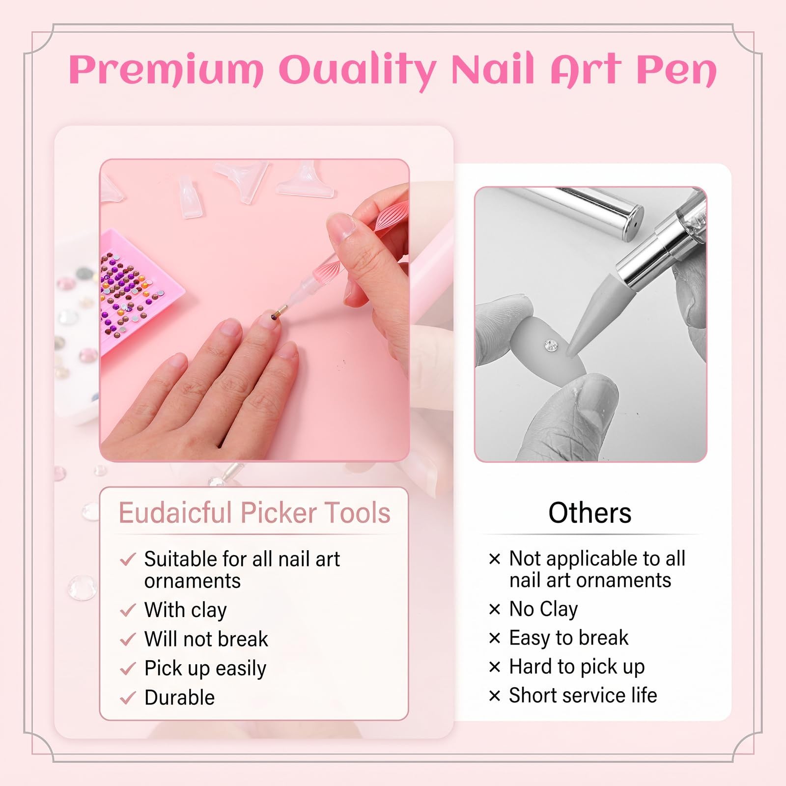 Rhinestone Picker Tool Dual-Ended Rhinestones Applicator Rhinestone Picker Ha…