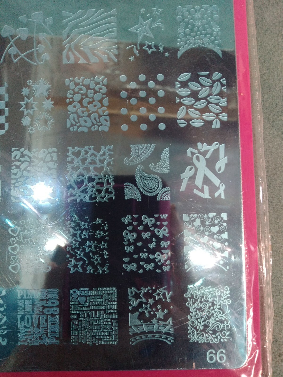 H&A Nail Art Stamp Plate #66 New in pack