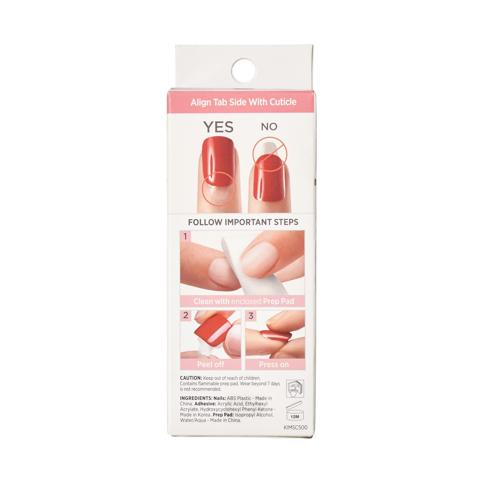 Salon Quality Multicolor Press On Nails Kit 30 Count No Glue Needed