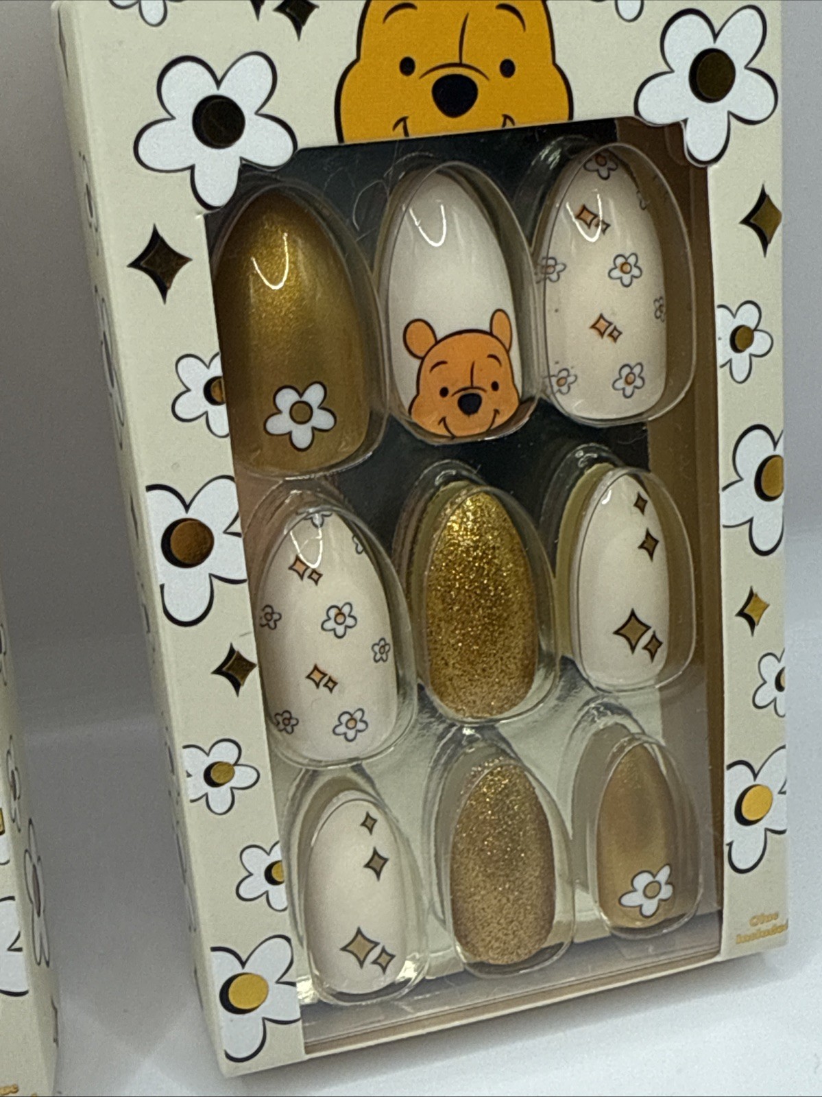 Disney Winnie The Pooh Faux Nails 32 Count Each New In Box 2 Packs!