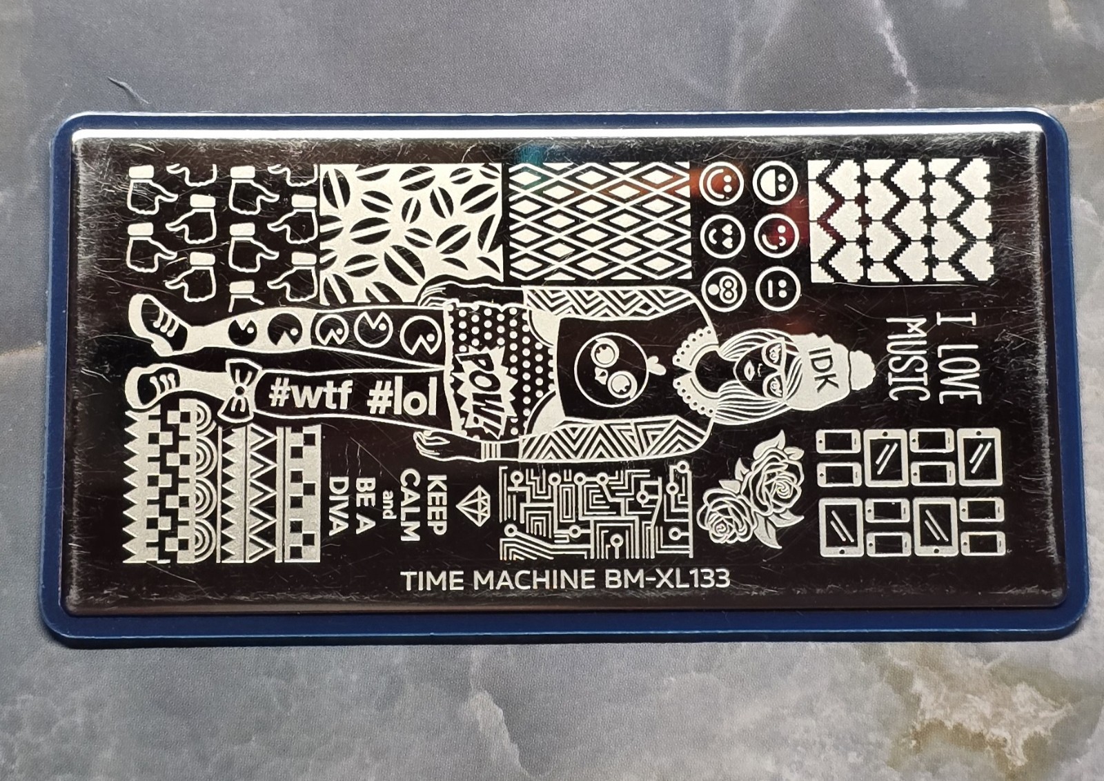 HTF Maniology Bundle Monster Time Machine BM-XL133 Diva Music Nail Stamp Plate