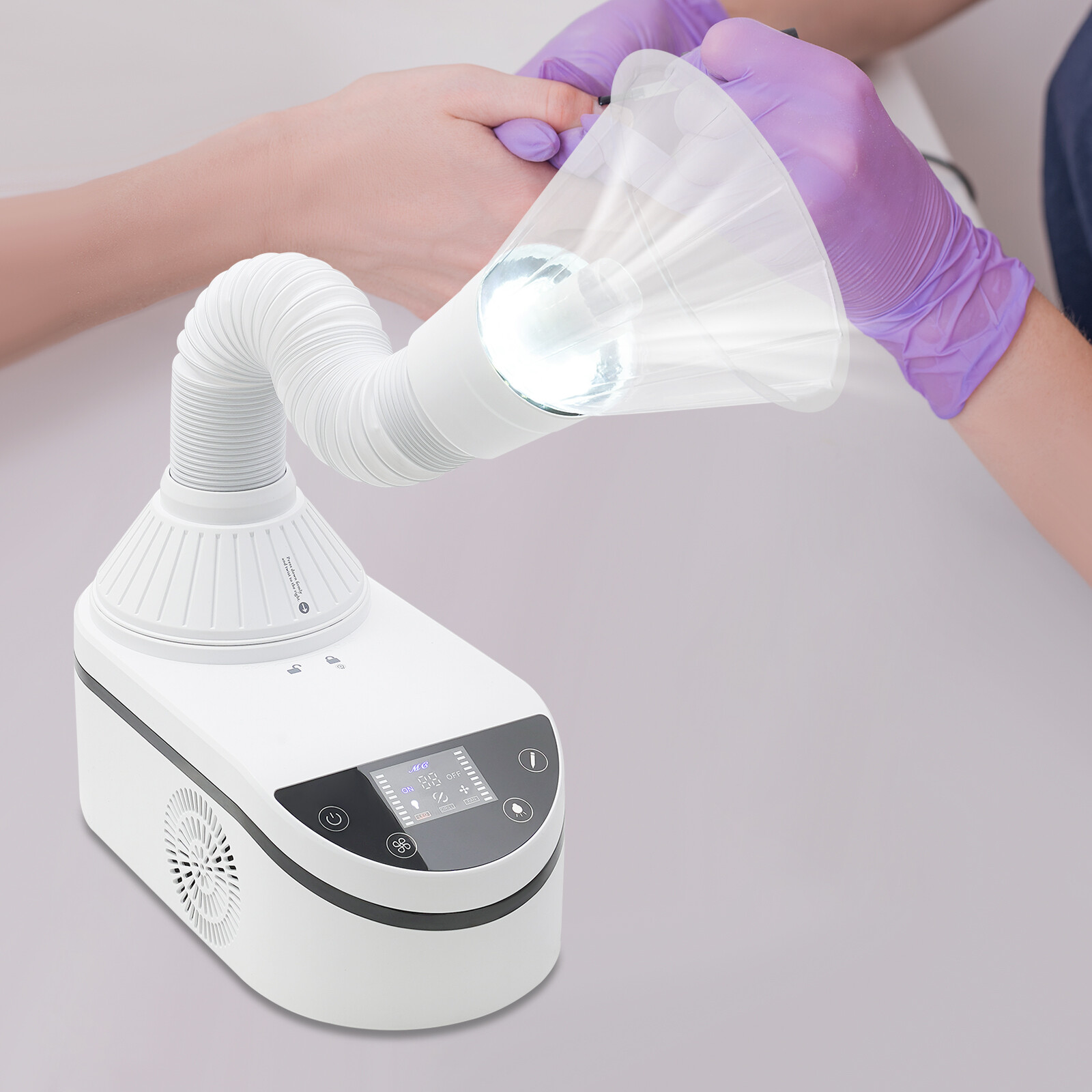 Nail Dust Collecting Machine, Adjustable Speed Grinding Cleaning Machine Salon
