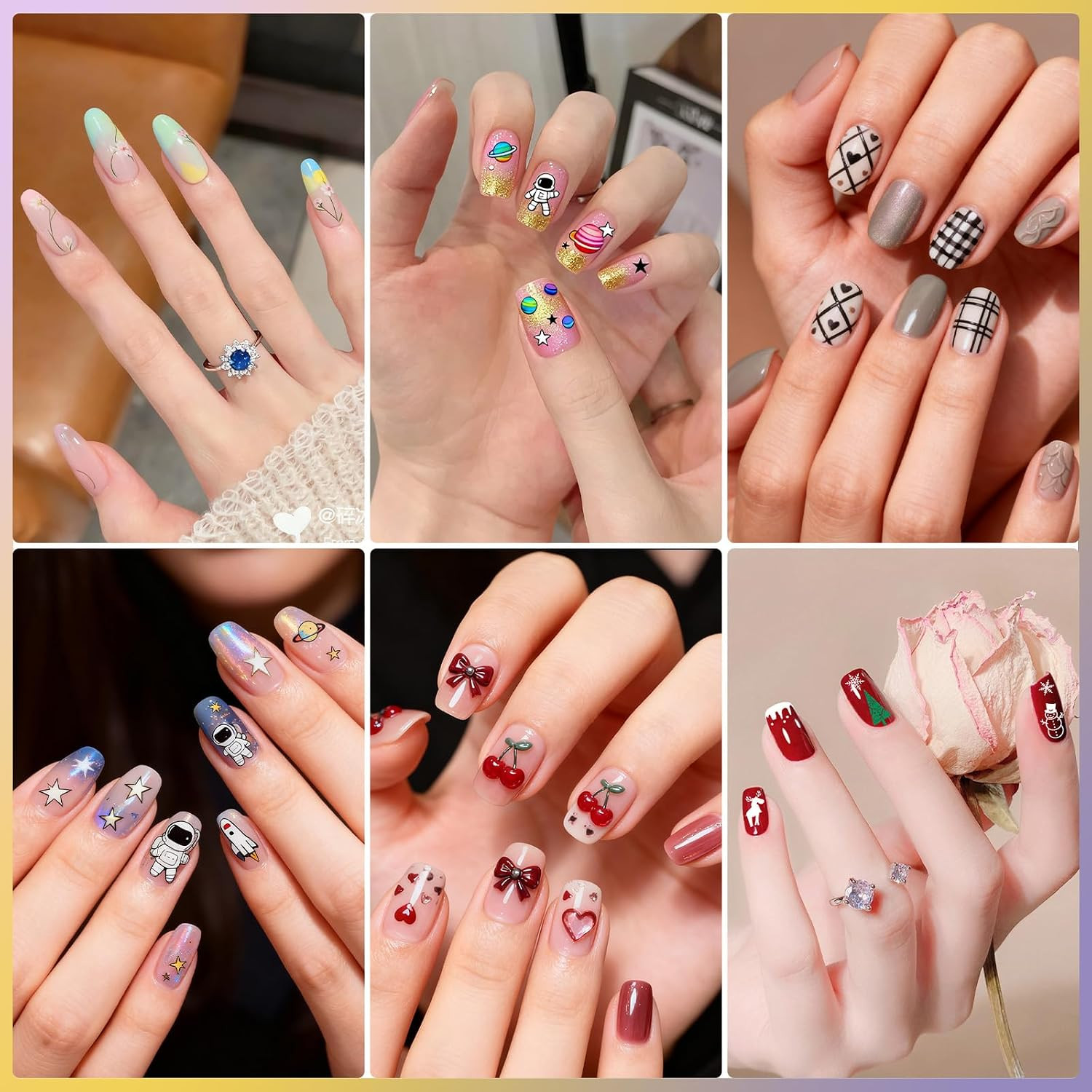 Biutee Nail Stamping Plate Set 12PCS Nail Art Stamp Plates 8PCS Stamping Nail Ge