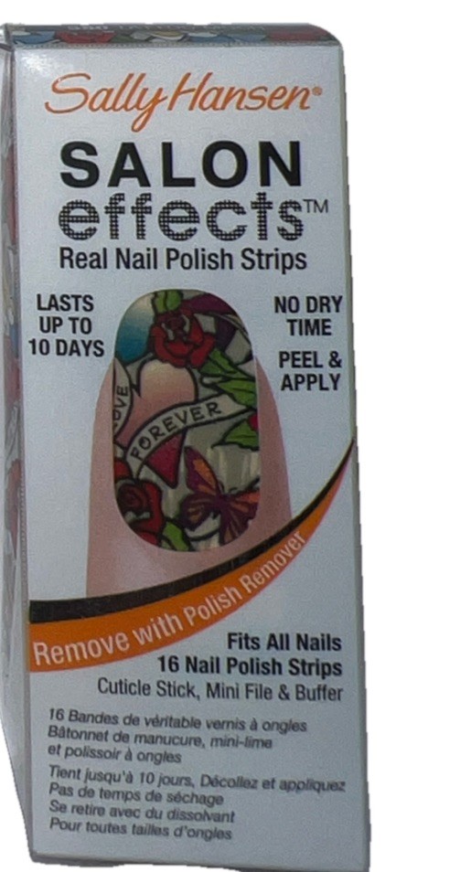 1- Sally Hansen Salon Effects Real Nail Polish Strips #580 TATTOO MUCH SeePhotos