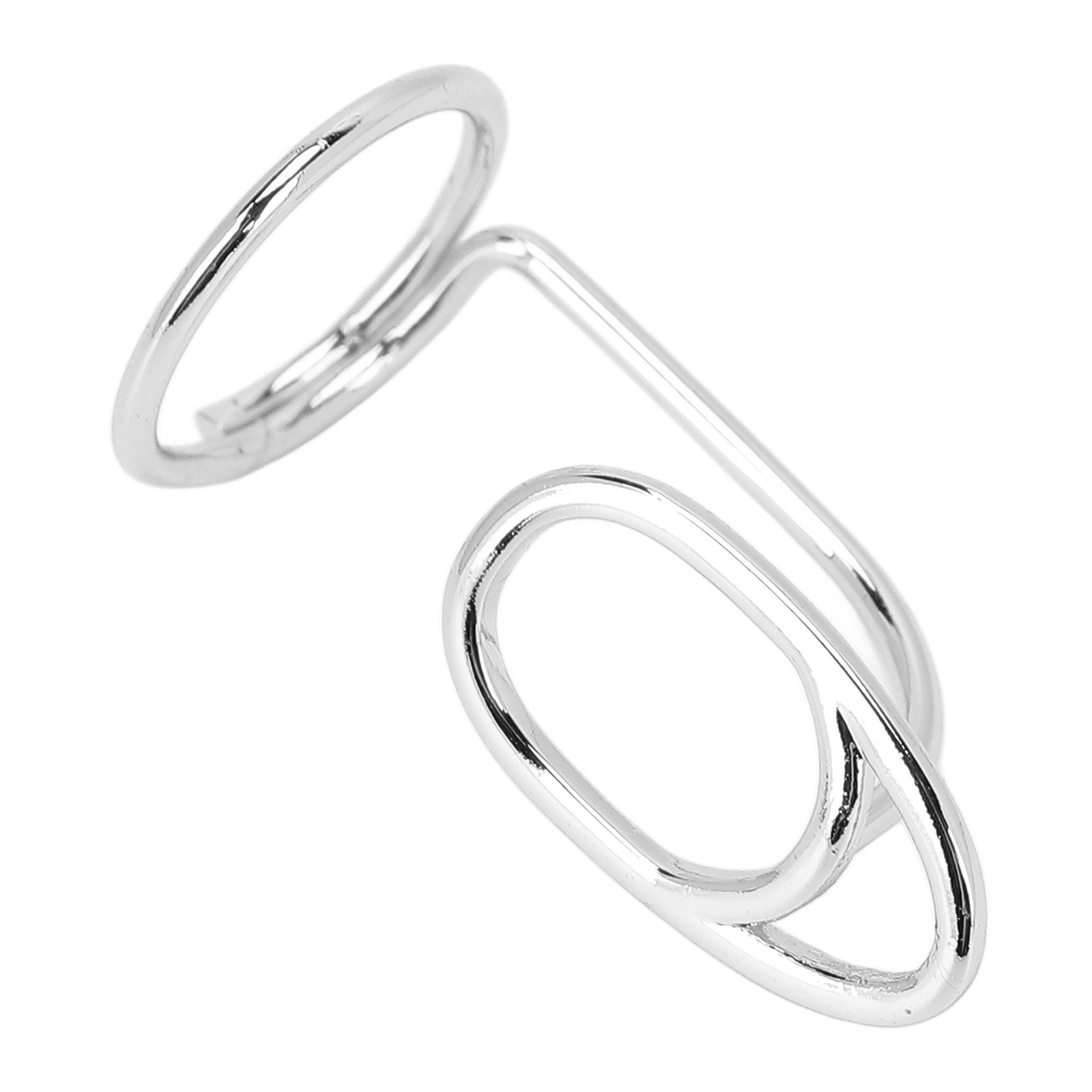 Nail Art Fingernail Rings Unique Women Finger Nail Cover Ring Decoration Jewelry