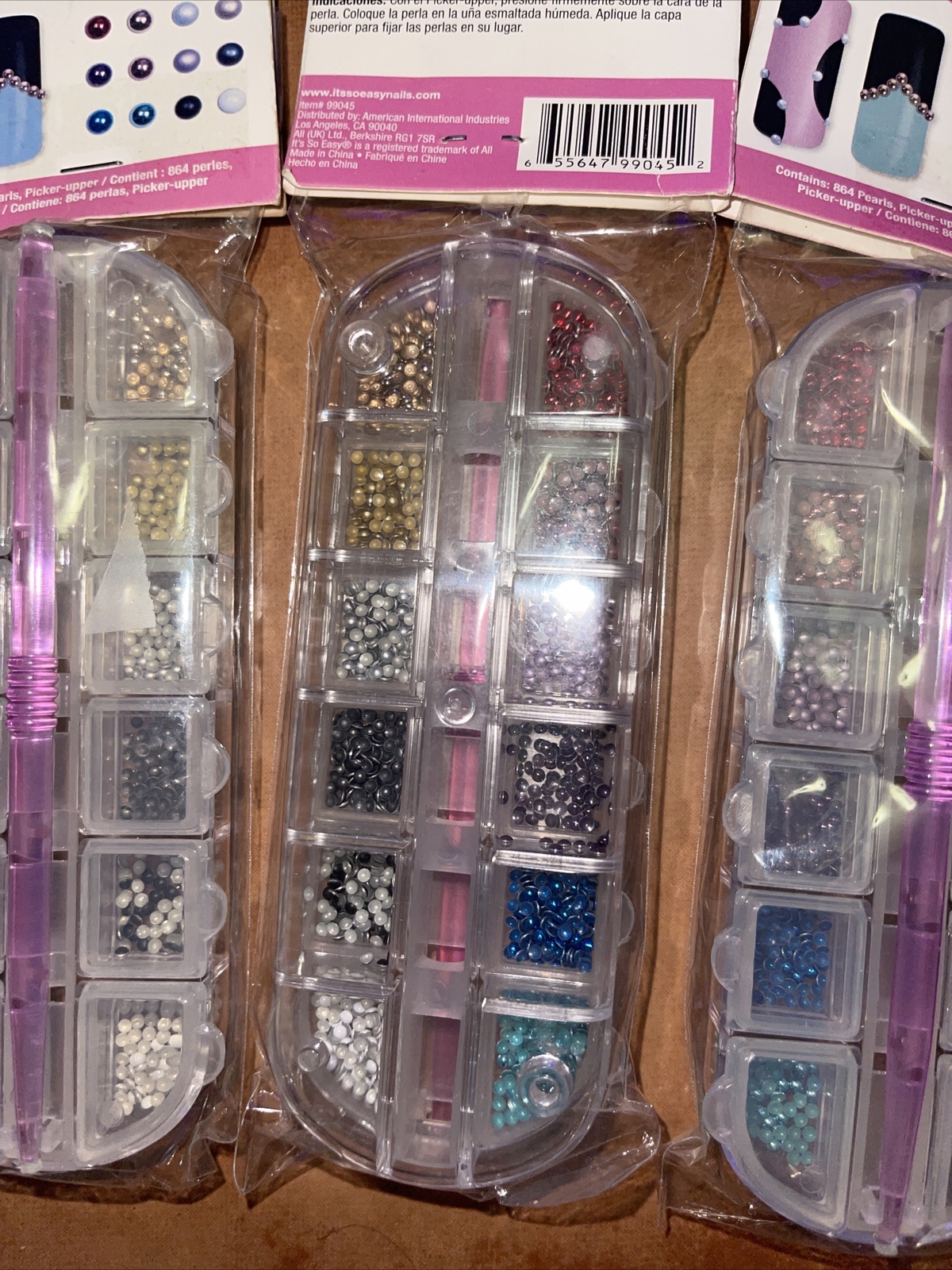 Precious Pearl So Sassy. Contains 864 Pearls & Picker Upper Each. Set Of 3