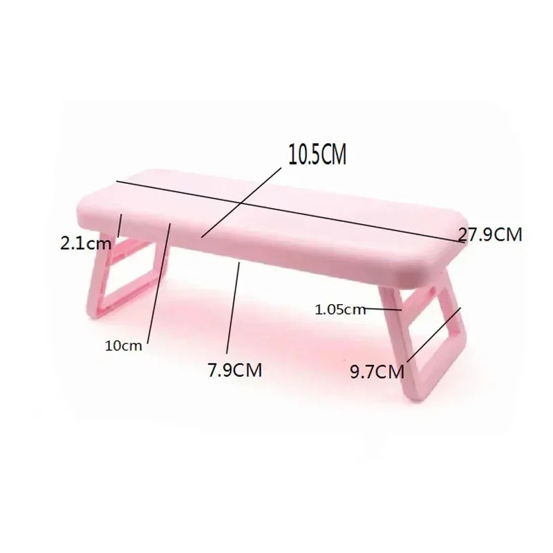 Folding Nail Hand Manicure Rest Arm Stand Pillow Cushion Holder Table Desk Armre