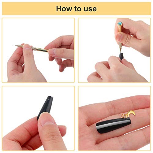 91 Piezas De Anillos De Joyeria Para Unas Con Herramienta Para Perforacion De…