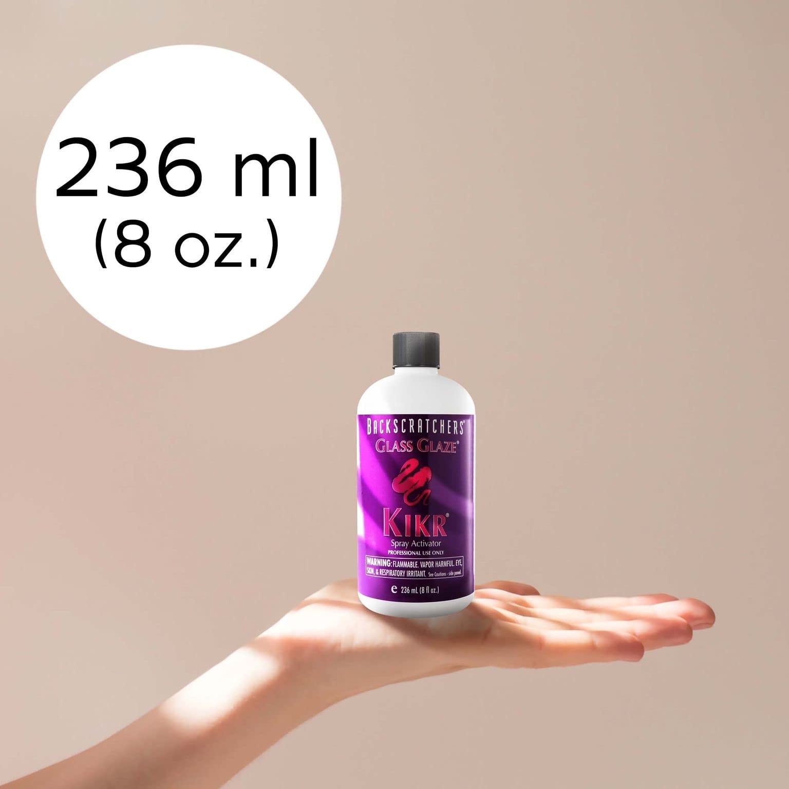 Backscratchers Extreme Glass Glaze Kikr Spray Activator – Quick Dry Nail Resi…
