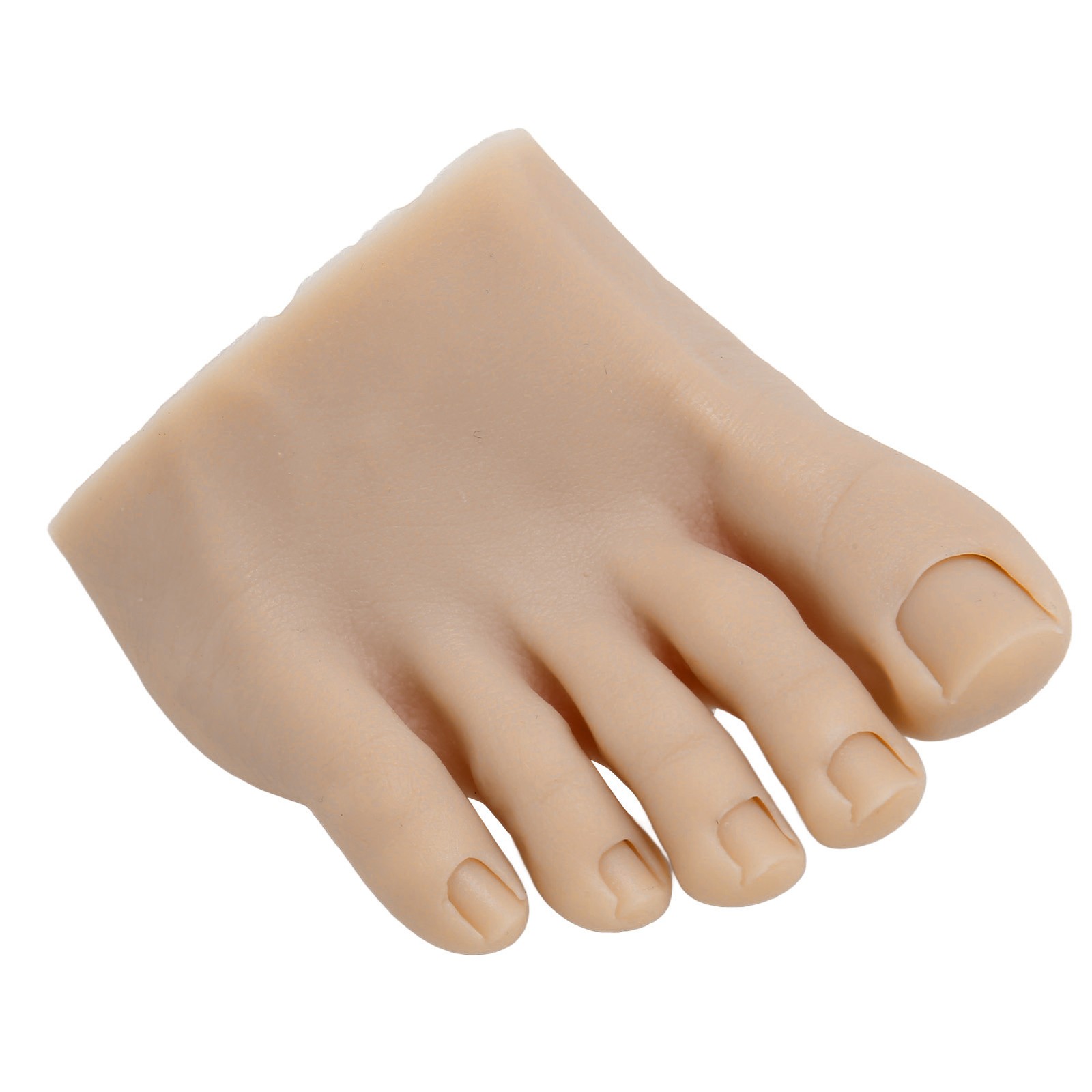 Nail Art Training Fake Half Foot Model Dark Skin Color Reusable Tattoo Pract CHU