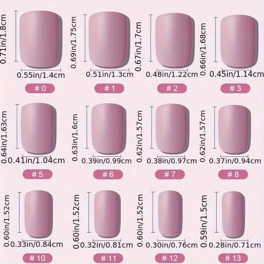 60Pcs Green Pink Rhinestone Gradient Press on Nails, Short Square Fake Nails