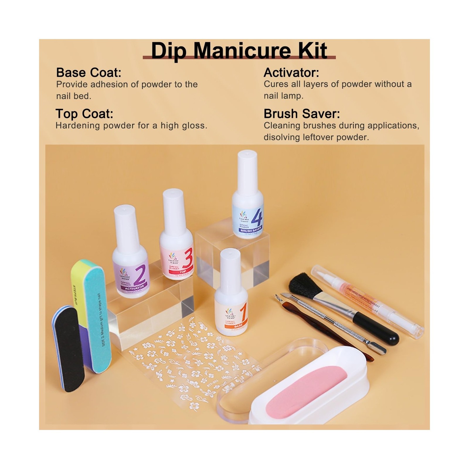 LAVENDER VIOLETS Dip Powder Nail Kit – 36 Colors Brown Green Blue R… Fast Ship