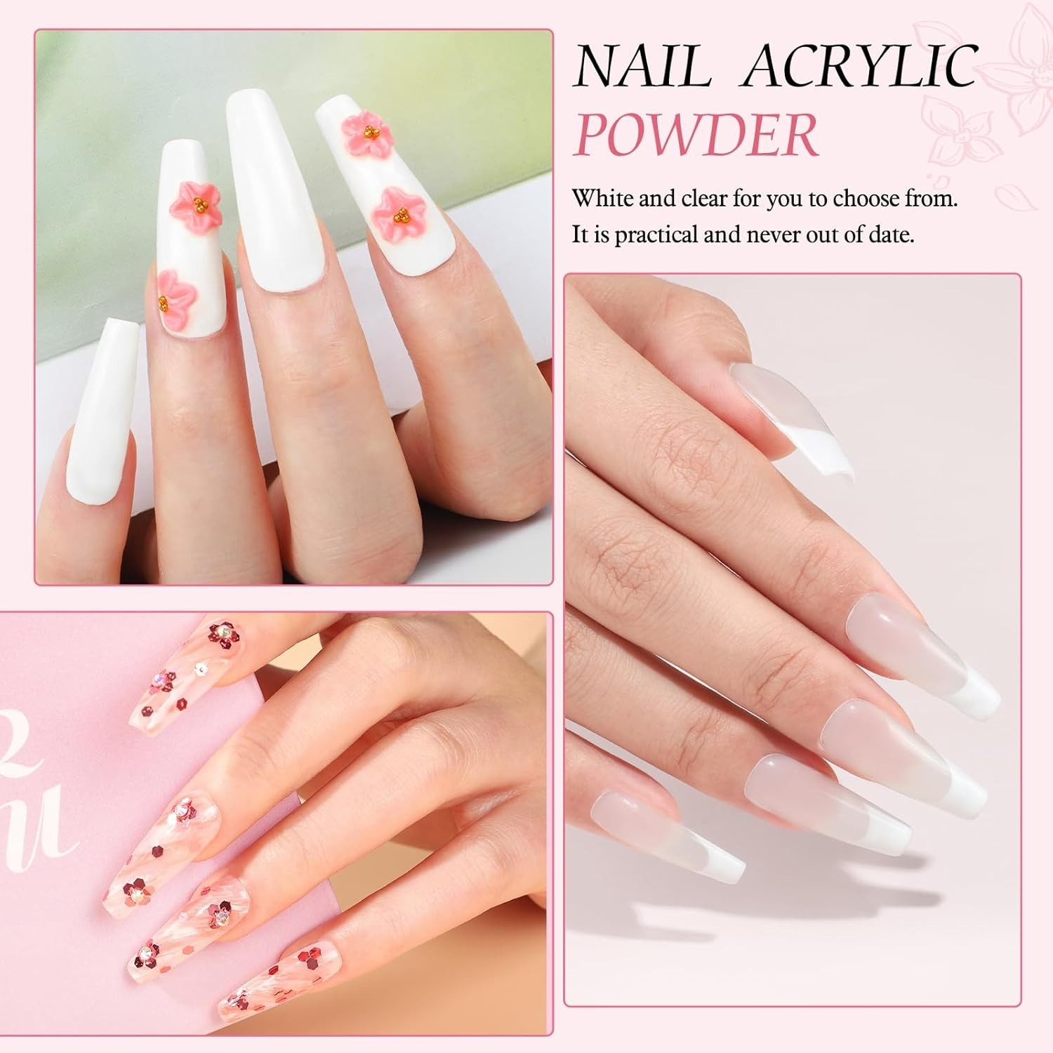 Acrylic Nail Kit for Beginners with Everything,Professional Nail Kit Acrylic Set