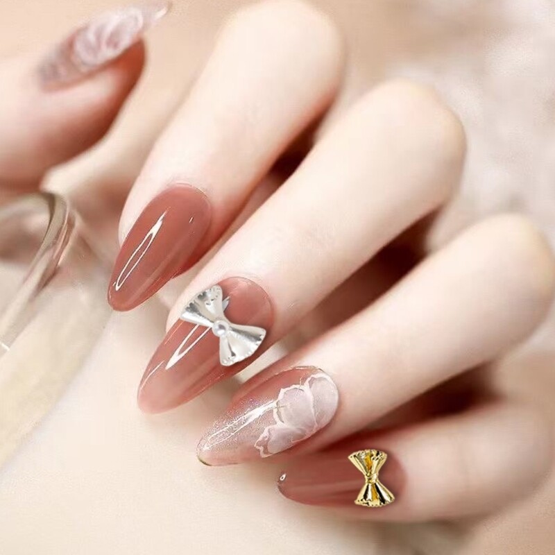 50x Sweet Bowknot Bow Nails Art Supplies for Party