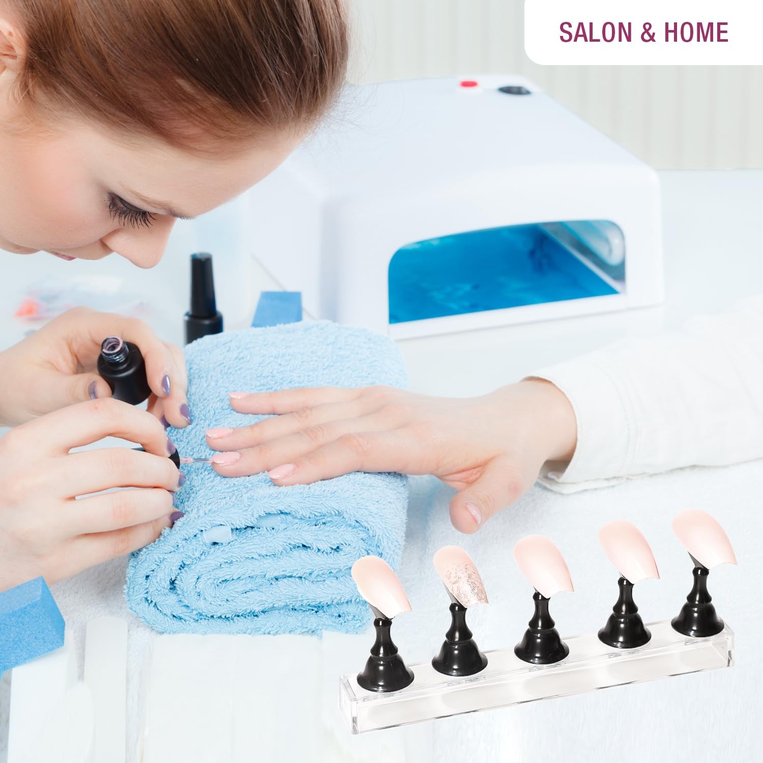 Nail Holder for Nail Art Practice False Nails Painting 2 Sets