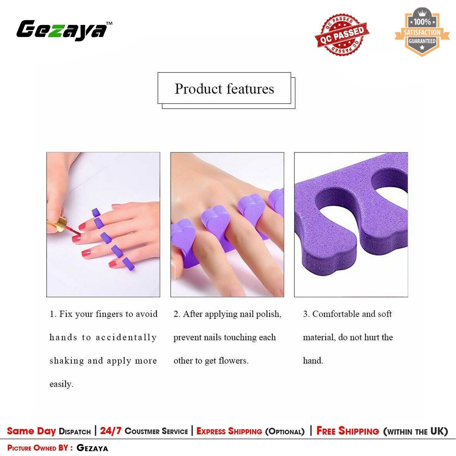 Finger Gel Separator & Bunion Corrector Set Silicone Pain Relief for Bunions Toe