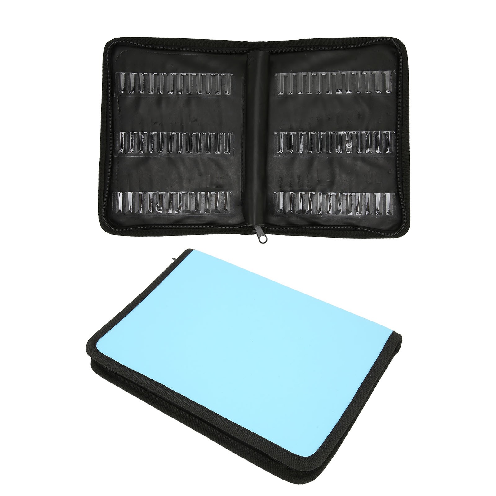 Nail Drill Bits Storage Bag Large Capacity Dustproof Portable Nail Drill Bits