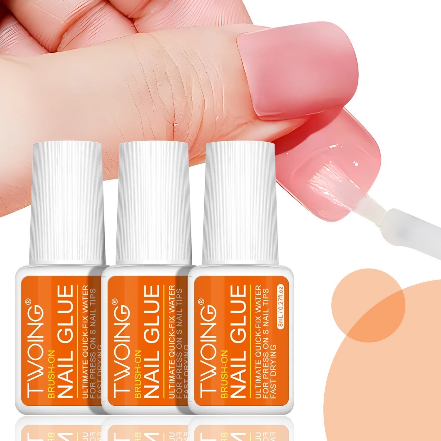 Waterproof Liquid Nail Adhesive,Long-Lasting & Fast-Drying, Formaldehyde 3pcs