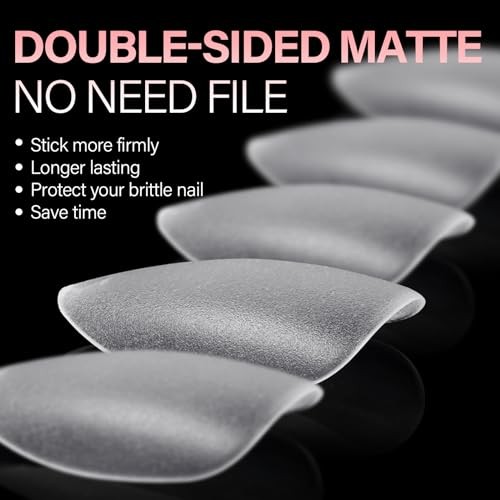 Nail Tips 450PCS Matte Full cover Nails Tips Acrylic Gel Clear No Short Oval