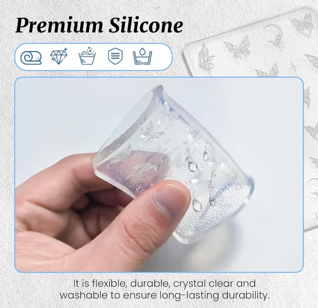 Butterfly & Bows Art Mold 3D Silicone Mold for DIY Nail Art